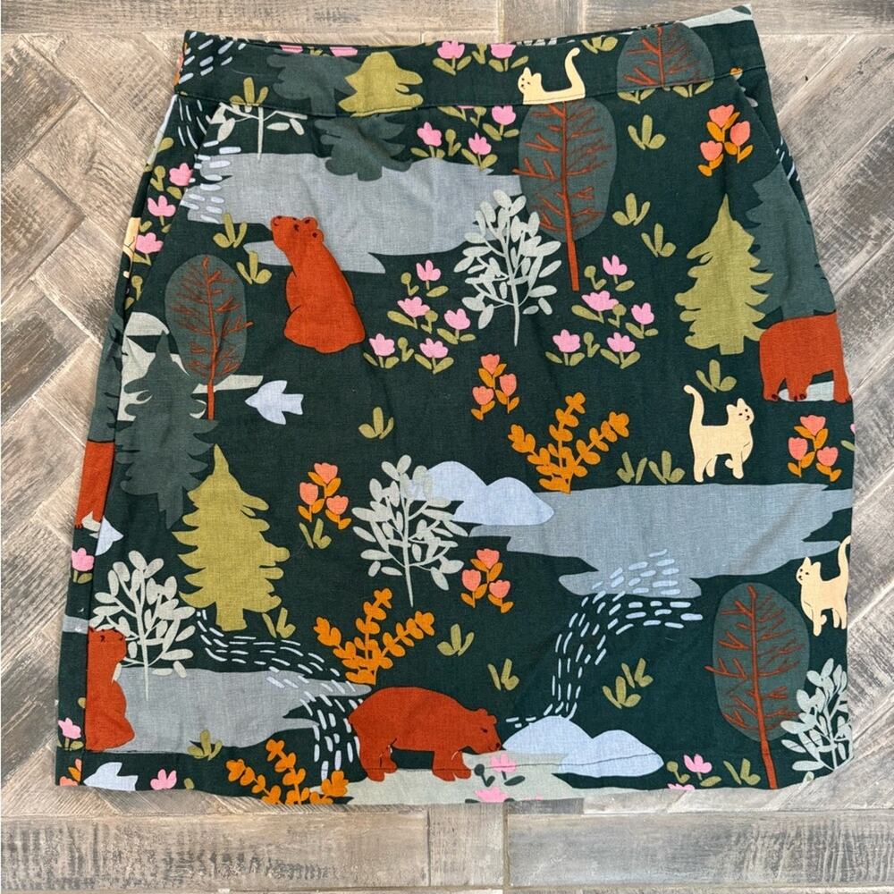 Princess Highway Woodland Bear Skirt w Pockets | AUS 10/ fits like US 6